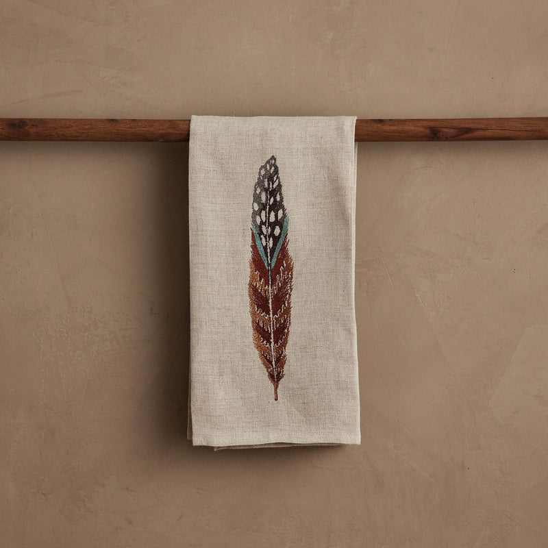 Fowl Feather Tea Towel