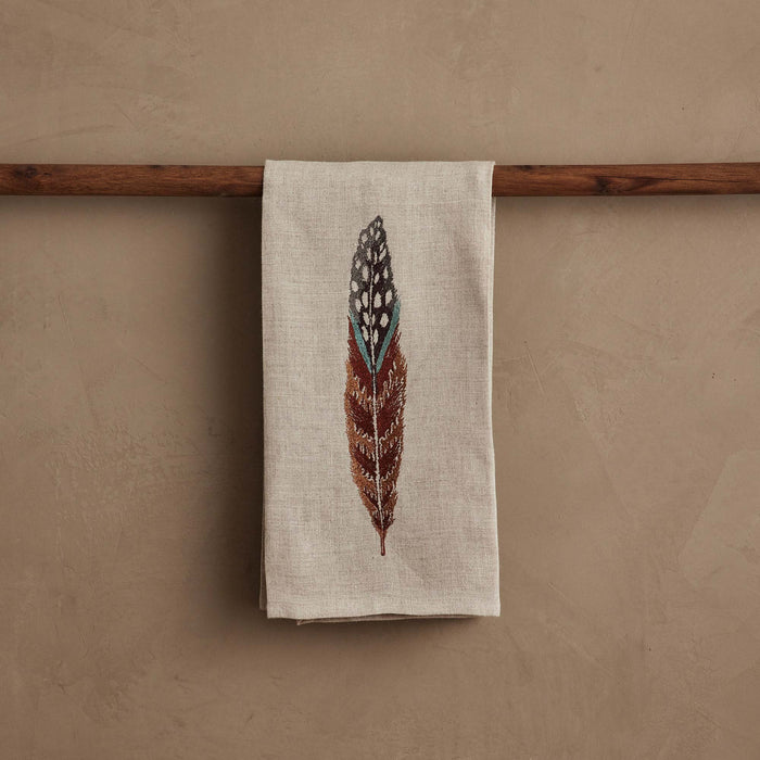 Fowl Feather Tea Towel