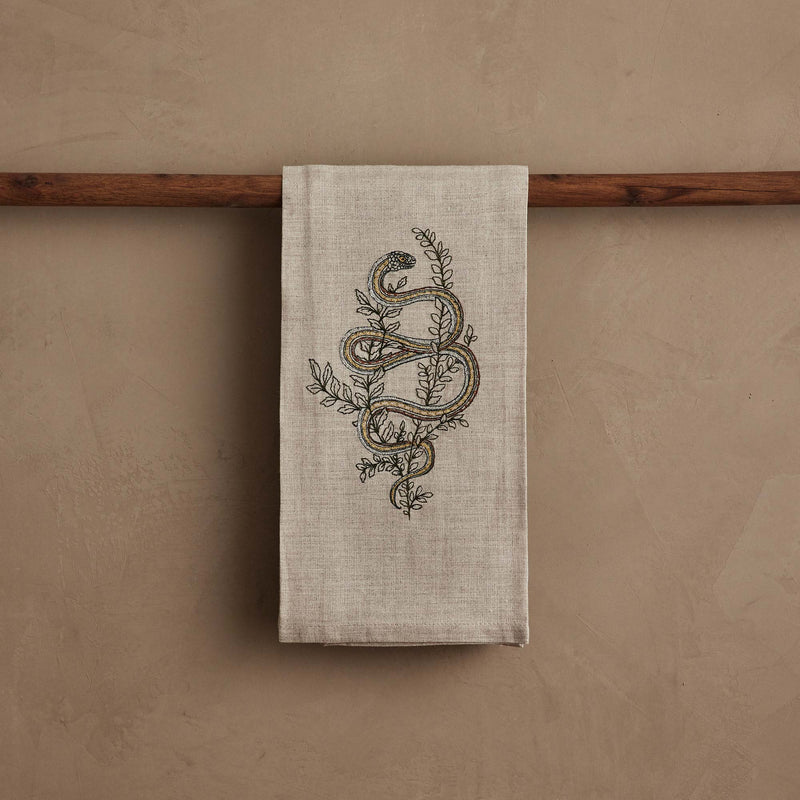 Garter Snake Tea Towel