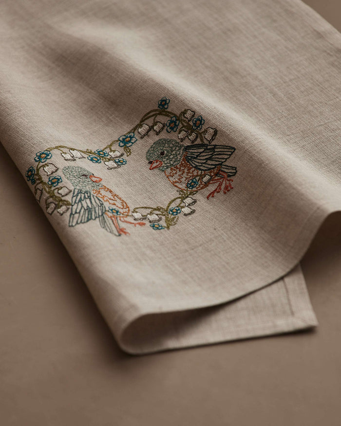 Lily Love Birds Tea Towel