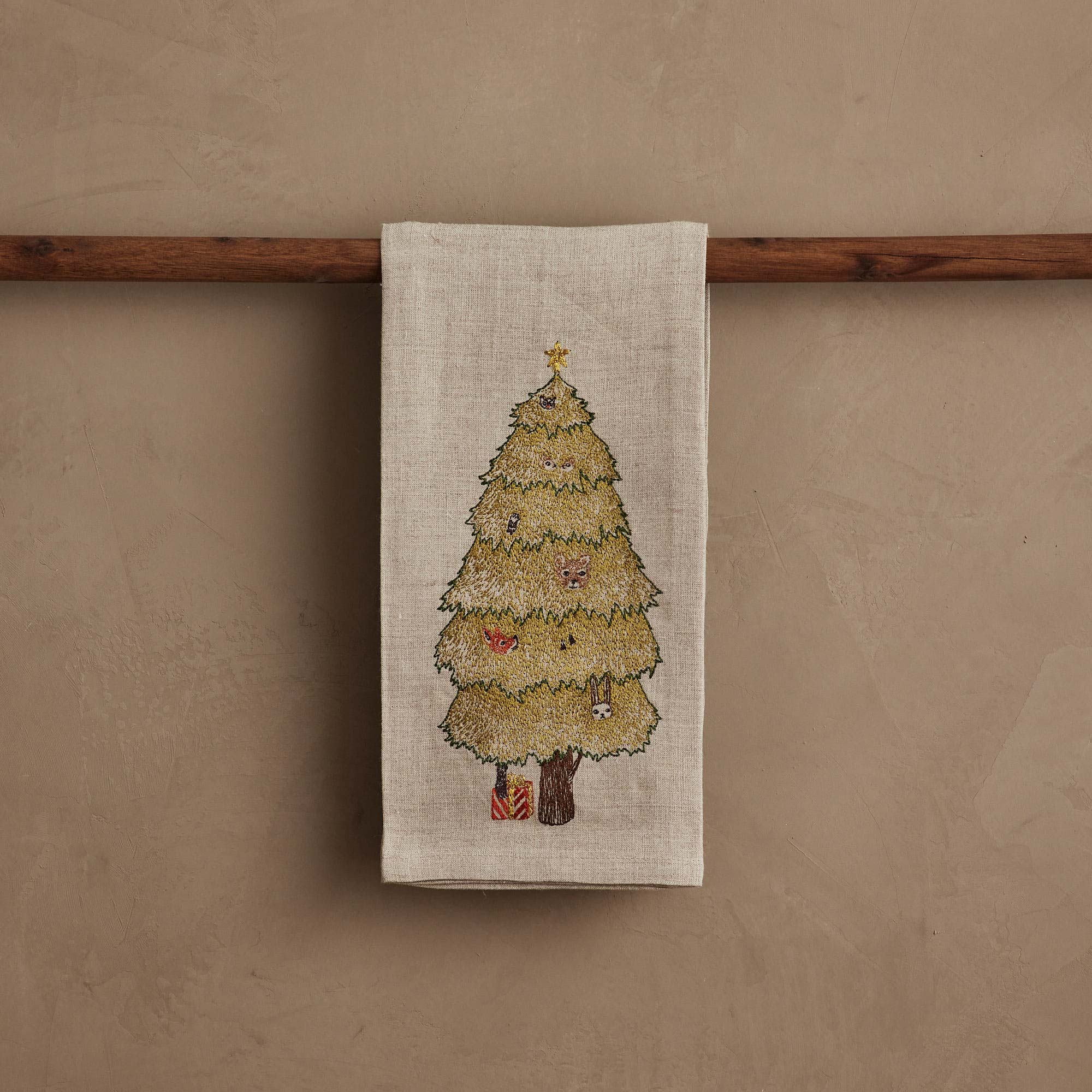 Peek a Tree Tea Towel