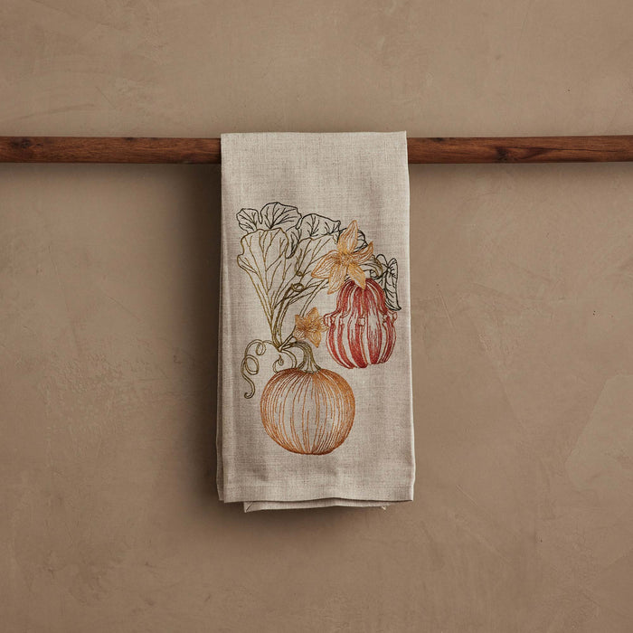 Pumpkin Vine Tea Towel