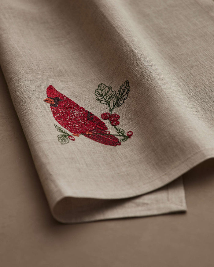 Red Cardinal Tea Towel