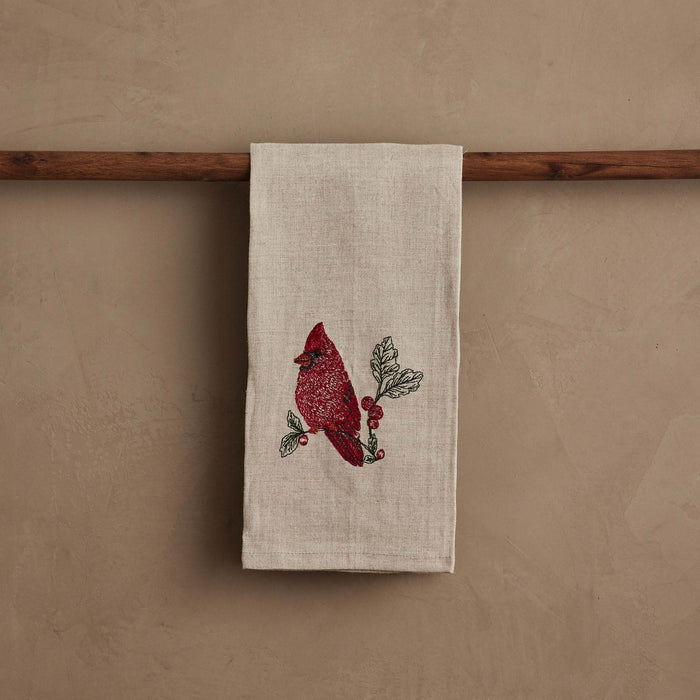Red Cardinal Tea Towel