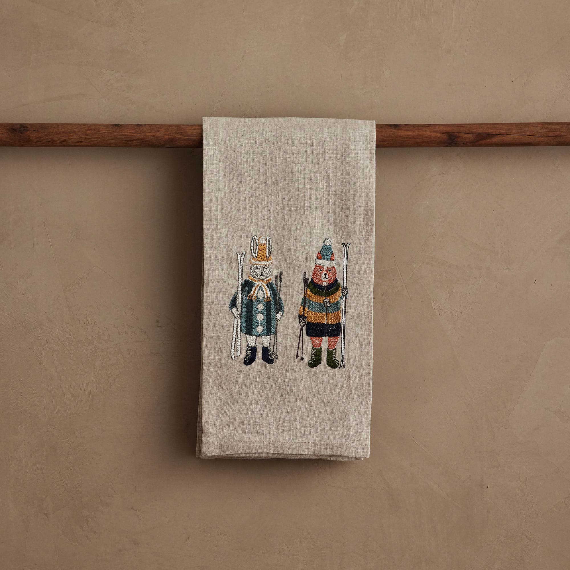 Ski Buddies Tea Towel | Coral & Tusk