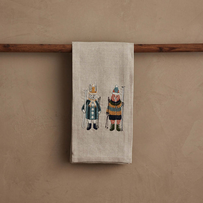 Ski Buddies Tea Towel