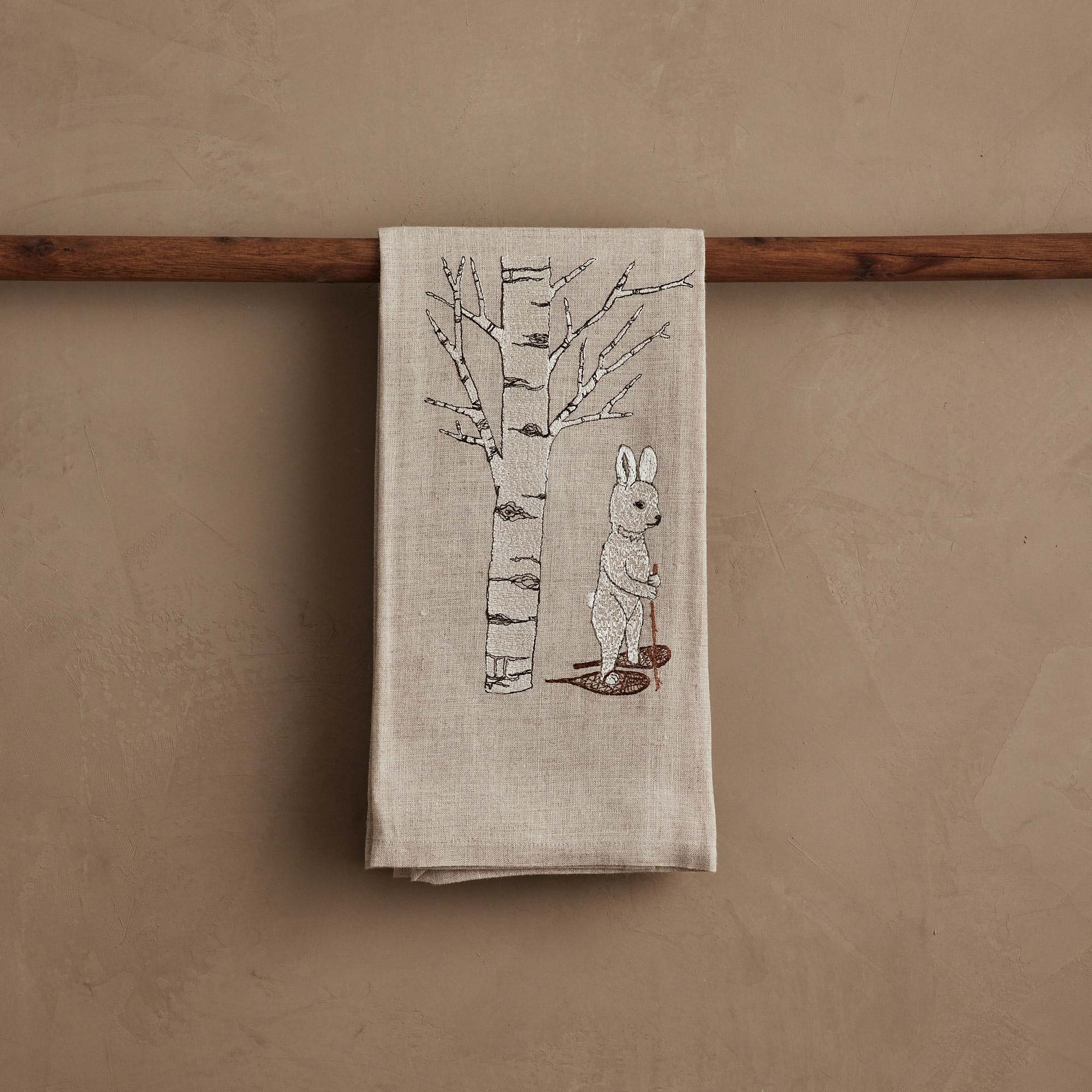Snowshoe Hare Tea Towel | Coral & Tusk