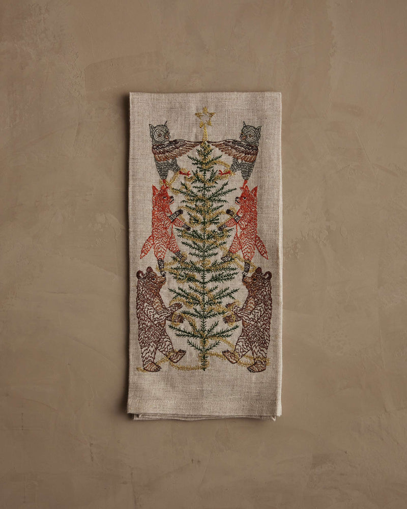 Tinsel Tree Tea Towel