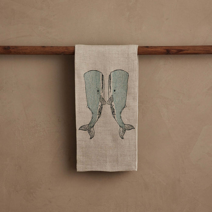Whale Love Tea Towel