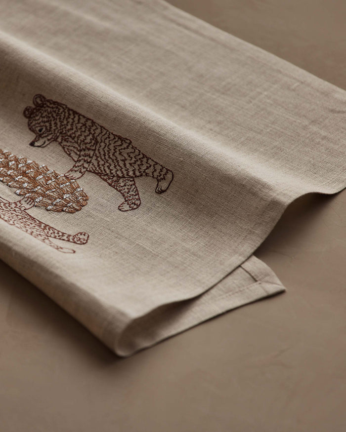 Bears with Pinecone Tea Towel