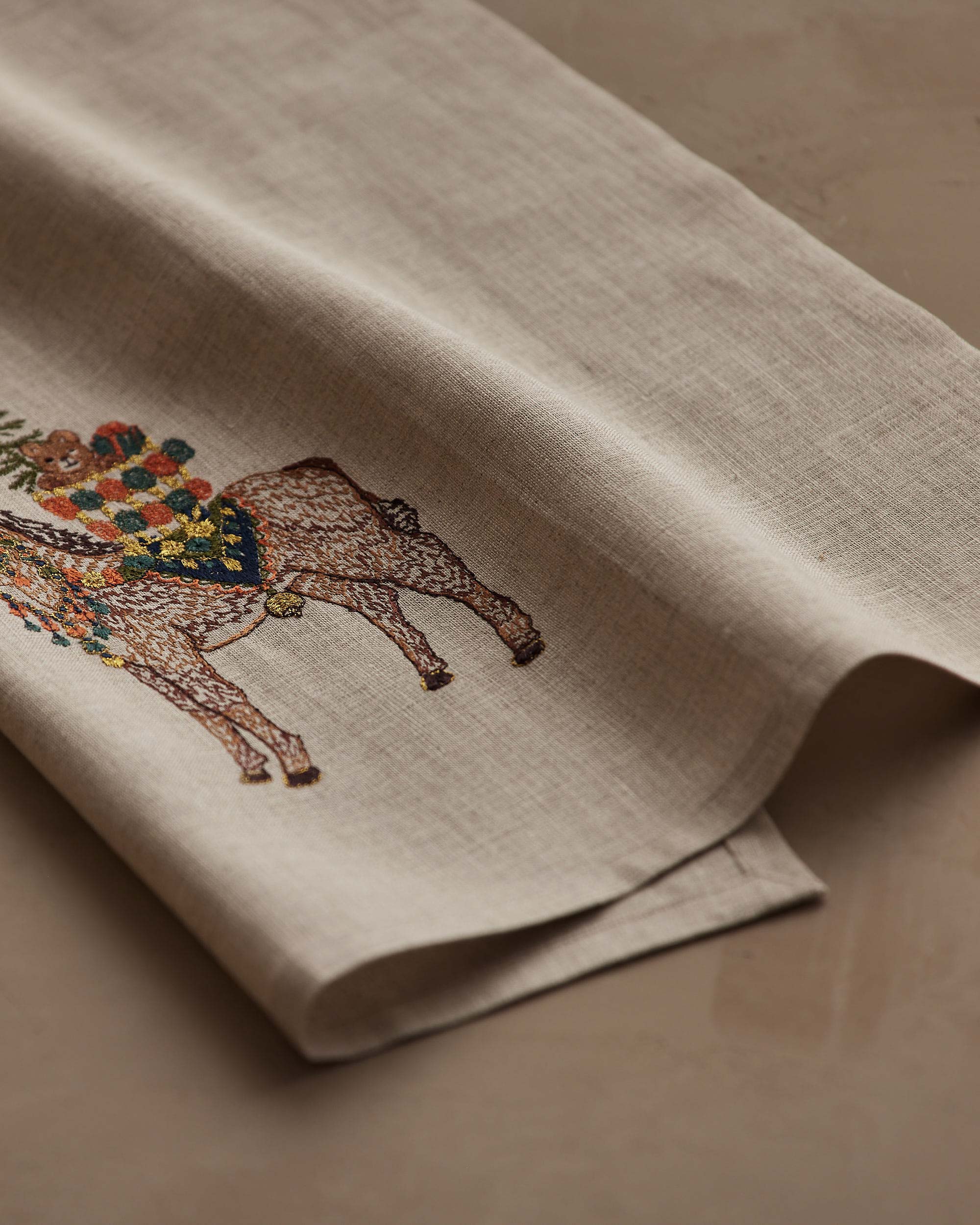 Christmas Donkey Tea Towel