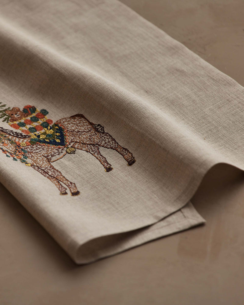 Christmas Donkey Tea Towel