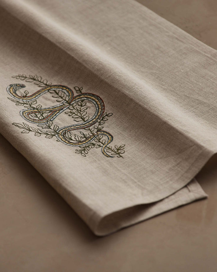 Garter Snake Tea Towel