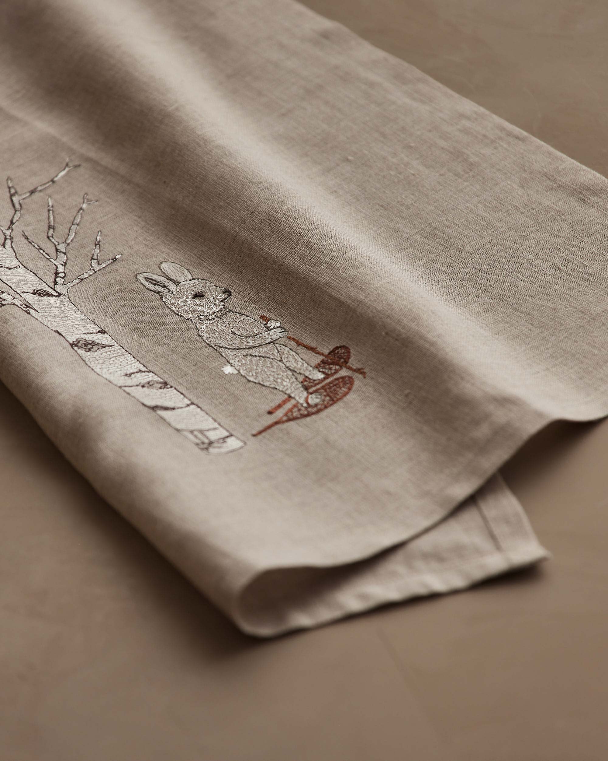 Snowshoe Hare Tea Towel | Coral & Tusk