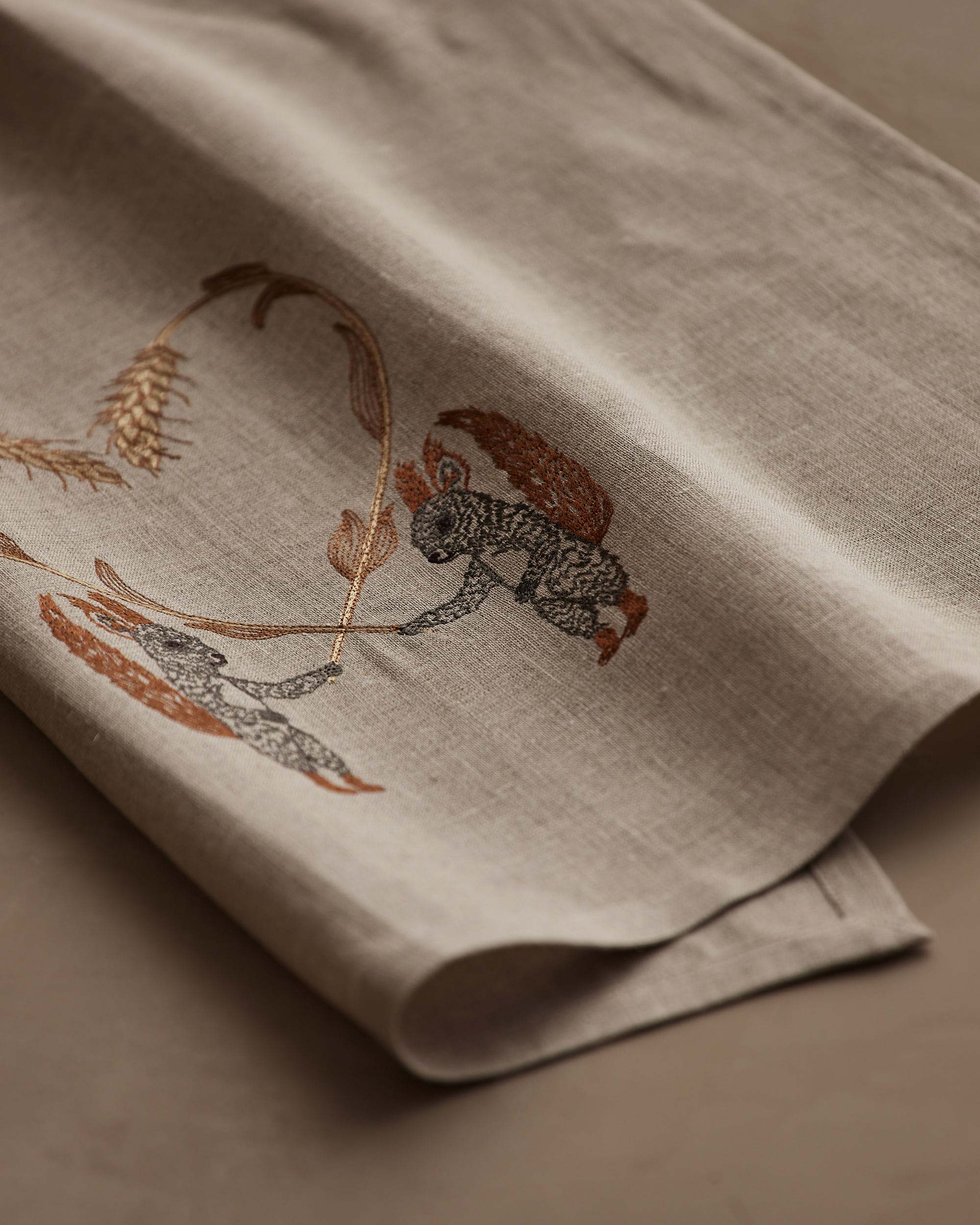 CORAL&TUSK　　 Tea Towel card(クラフト紙) Coral & Tusk Woodland Linen Tea Towel - The Birch Store