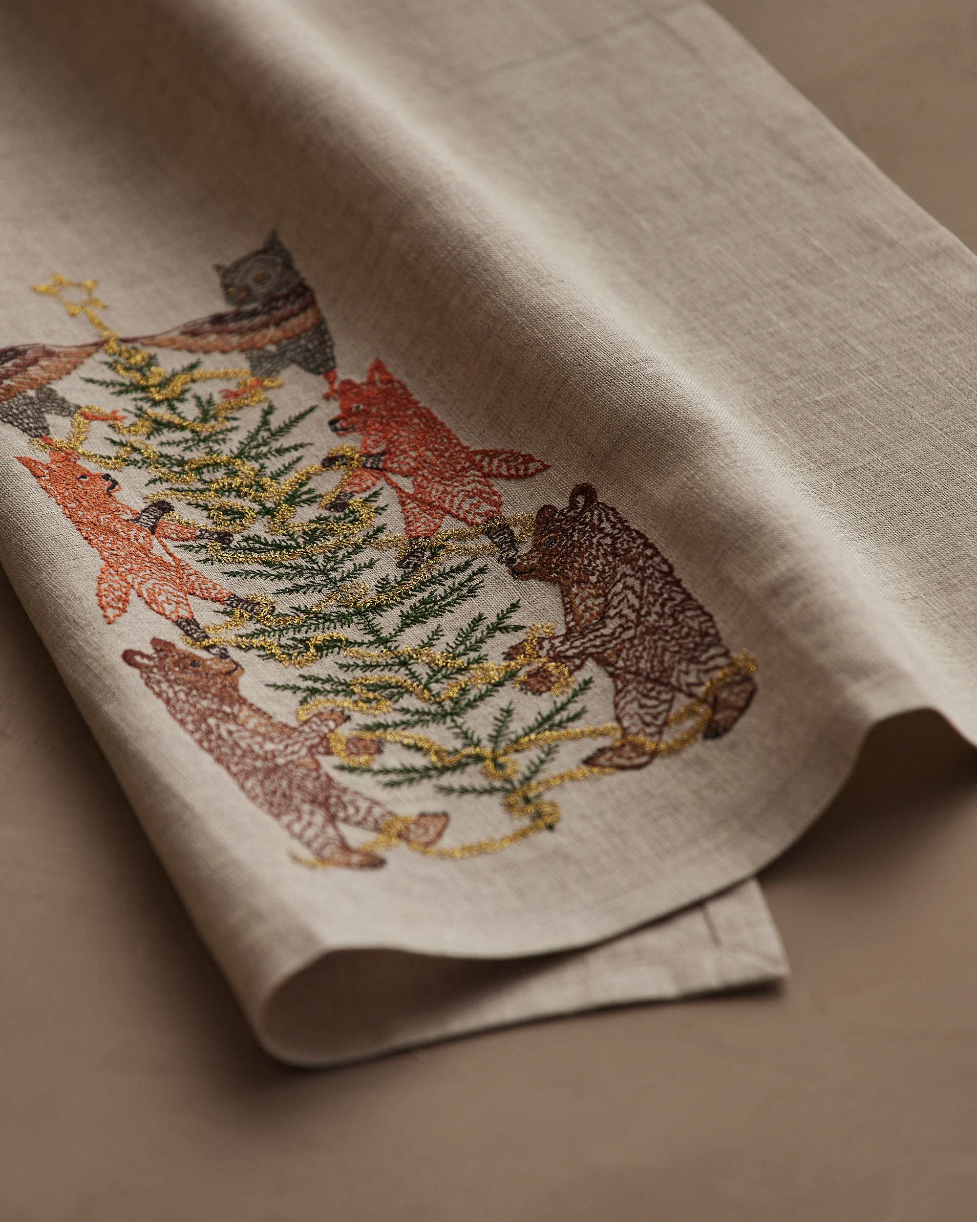 Tinsel Tree Tea Towel | Coral & Tusk