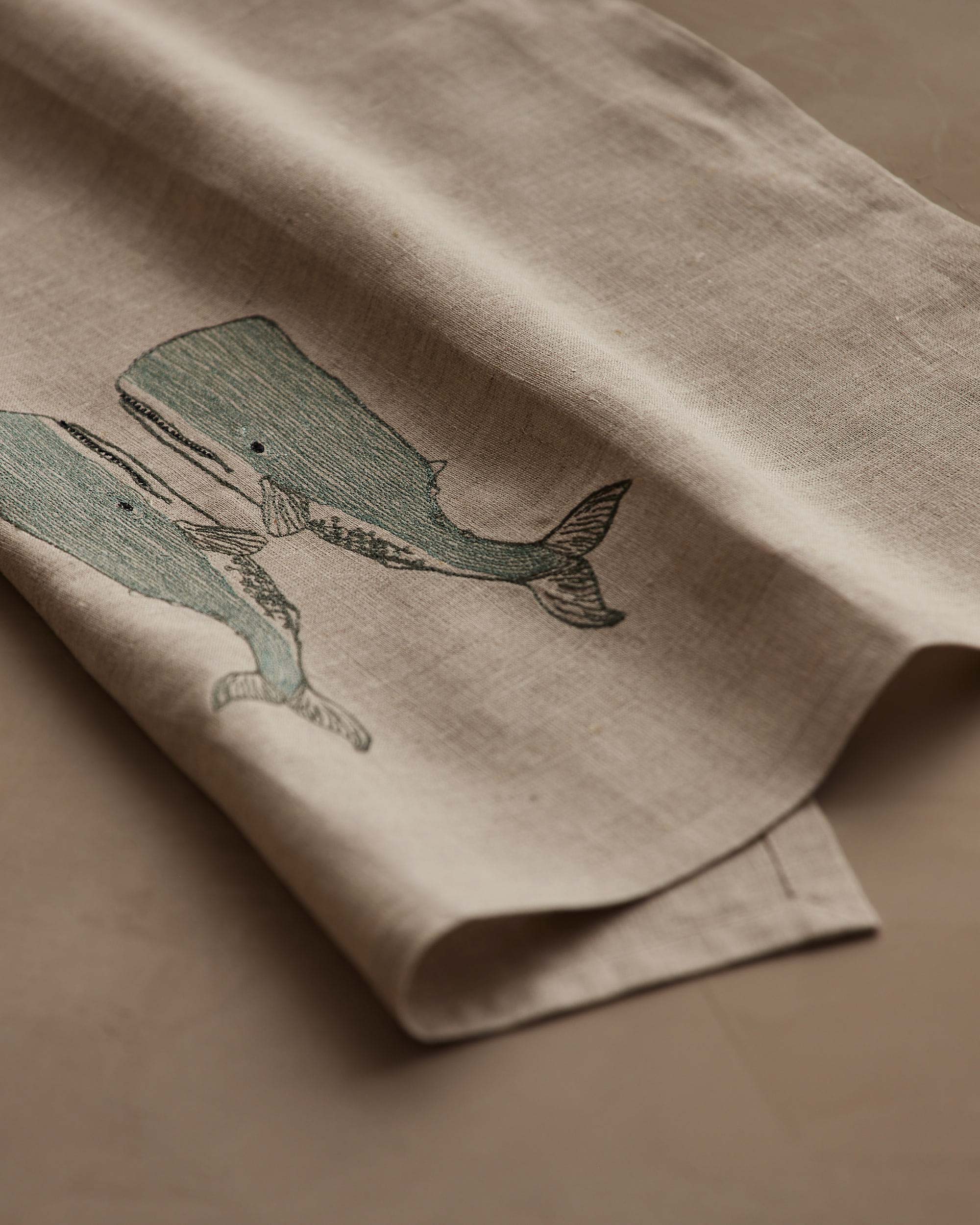 Whale Love Tea Towel