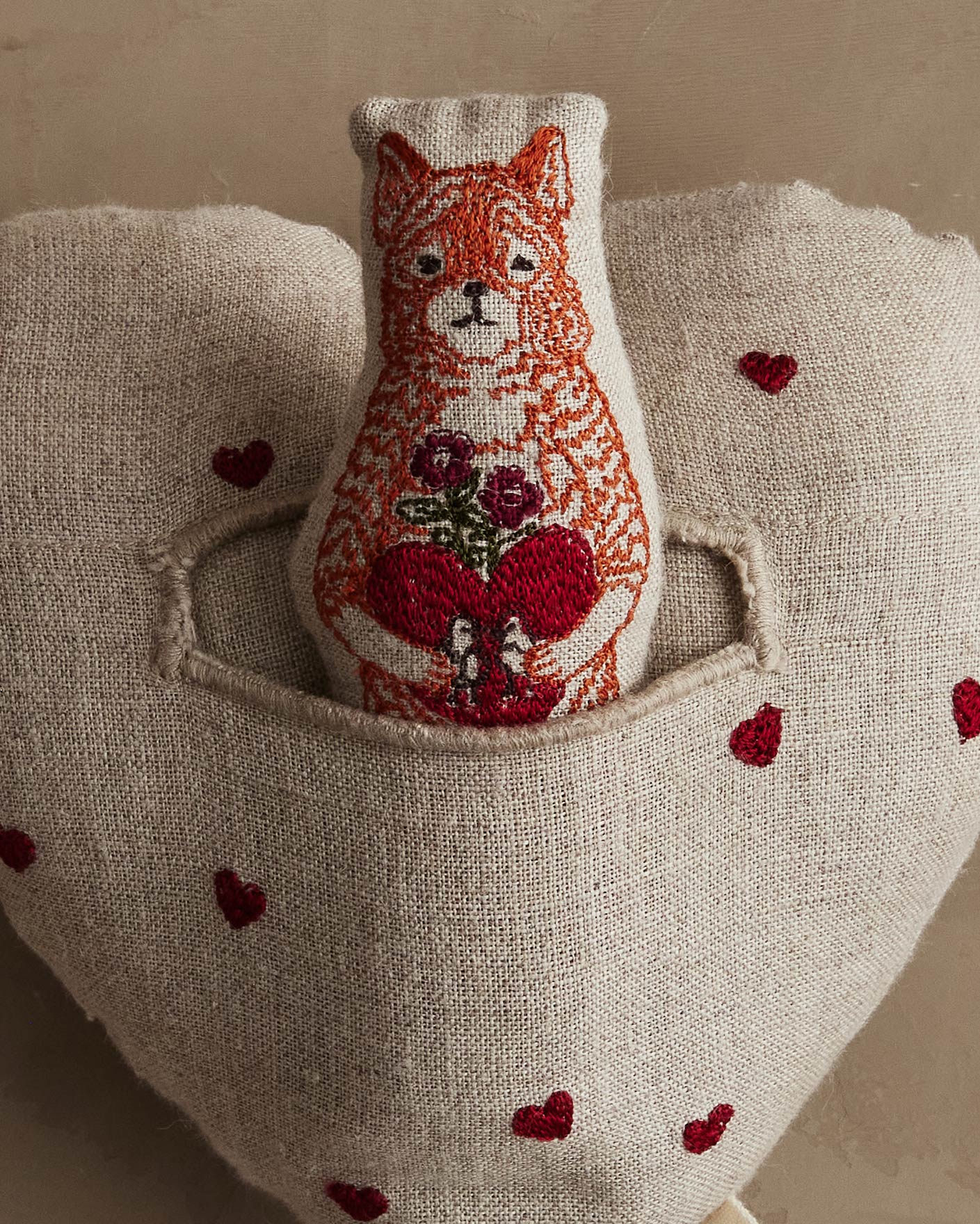 Fox Heart Pocket Valentine | Coral & Tusk
