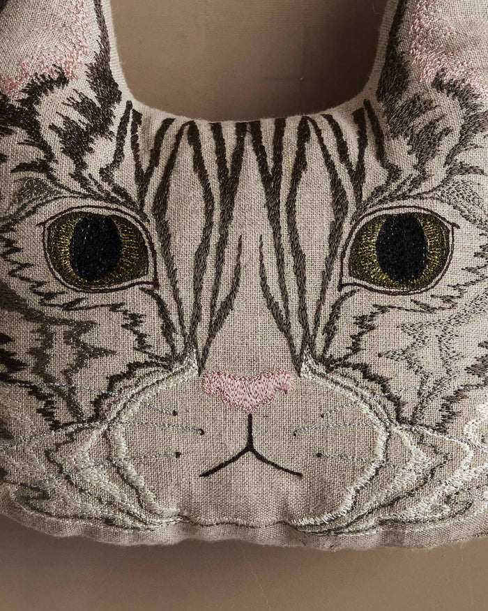 Tabby Cat Tiny Pillow