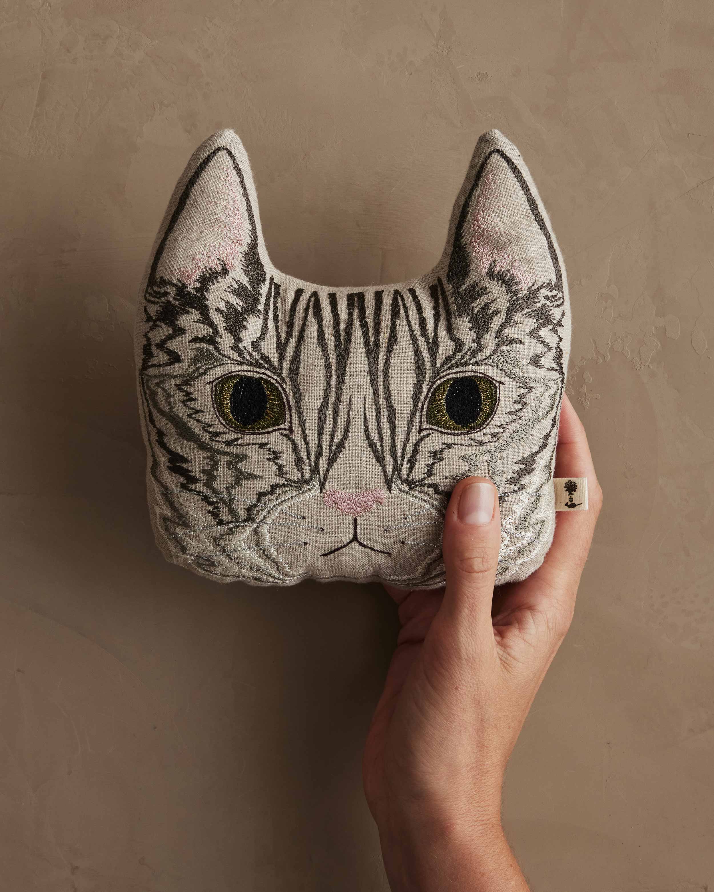 Tabby Cat Tiny Pillow | Coral & Tusk