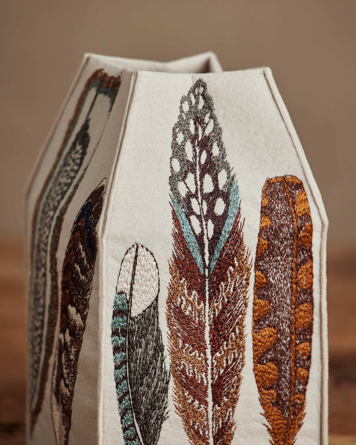 Feathers Tissue Box Cover