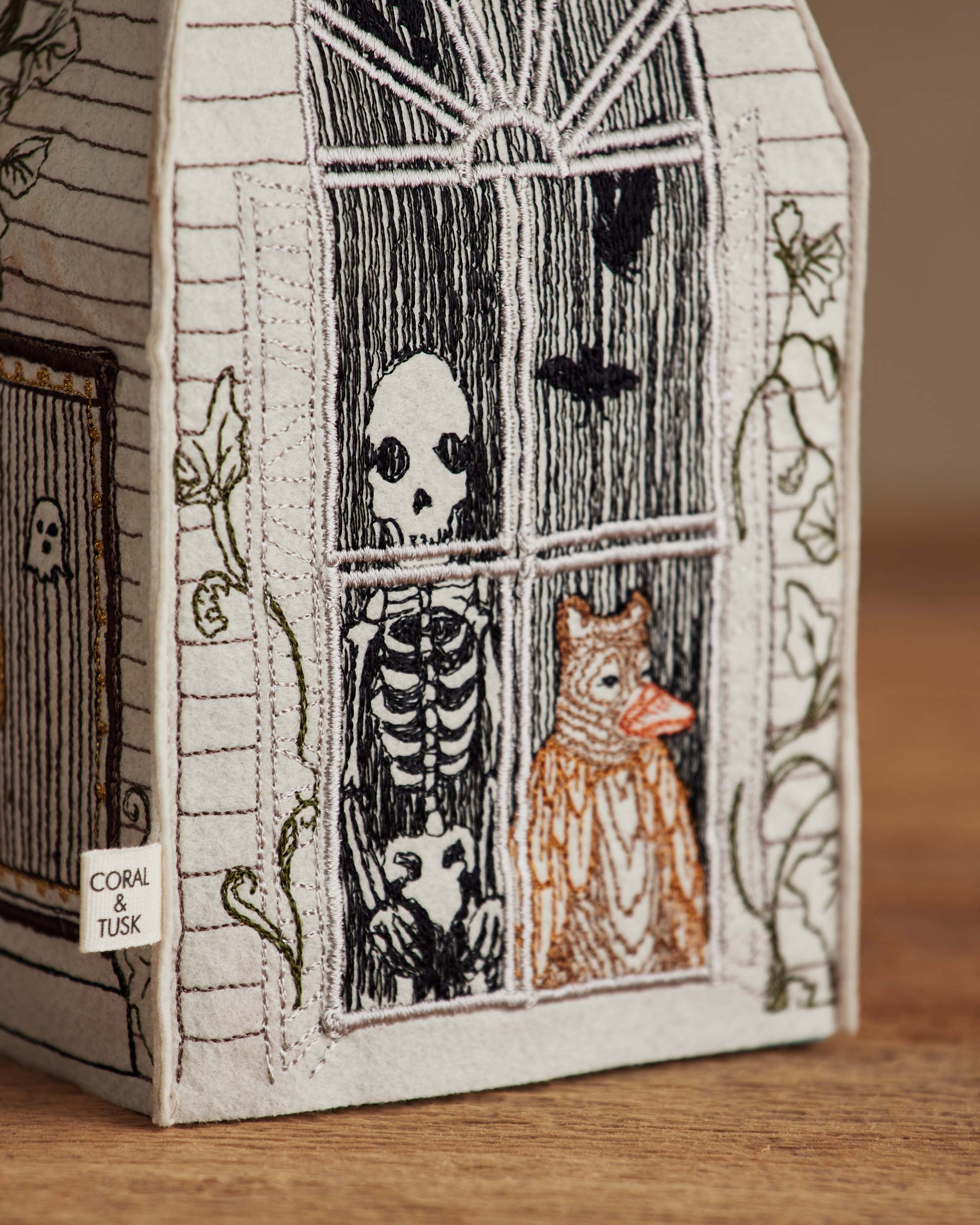 Haunted House Tissue Box Cover