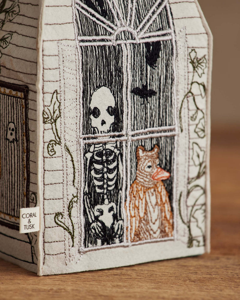 Haunted House Tissue Box Cover