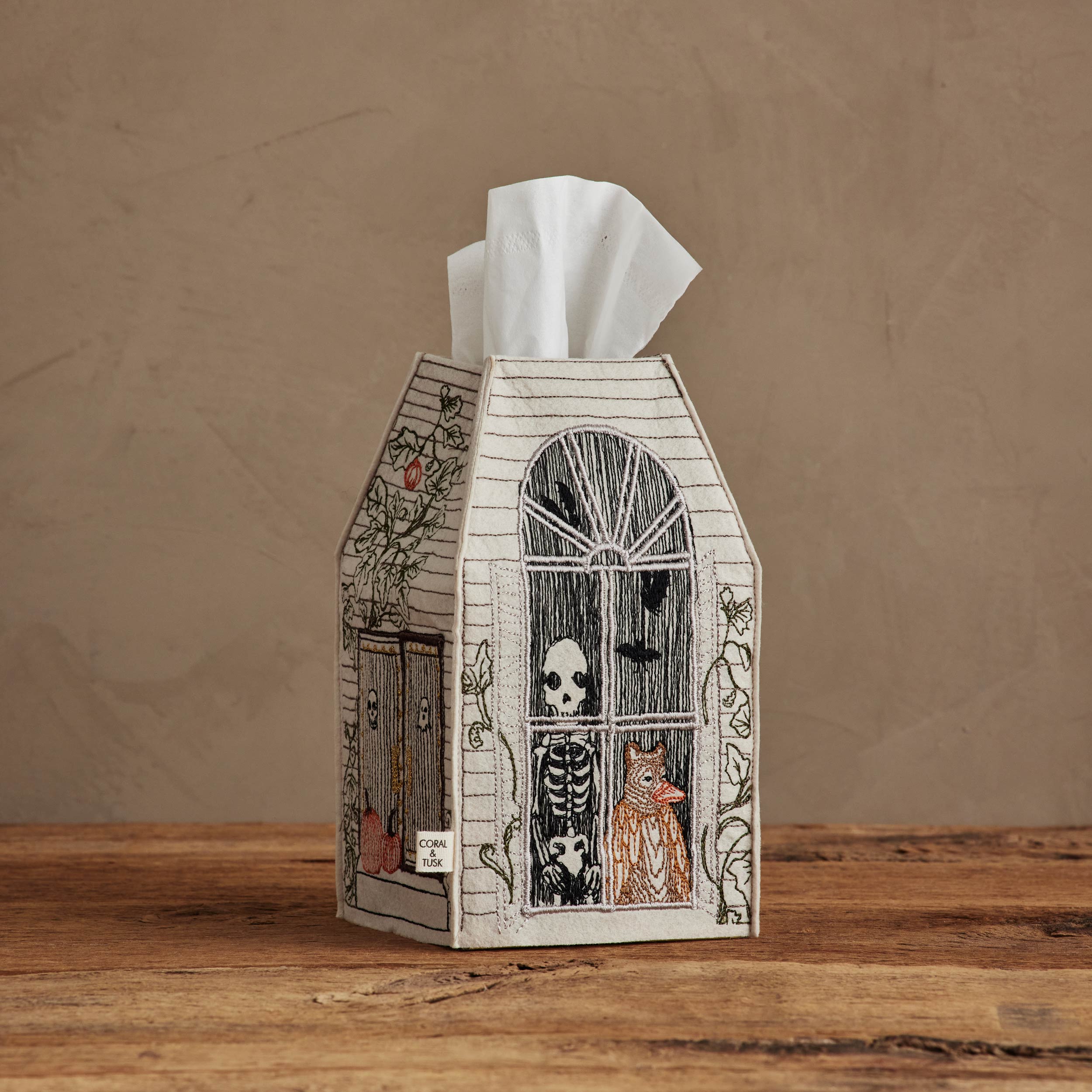 Haunted House Tissue Box Cover | Coral & Tusk