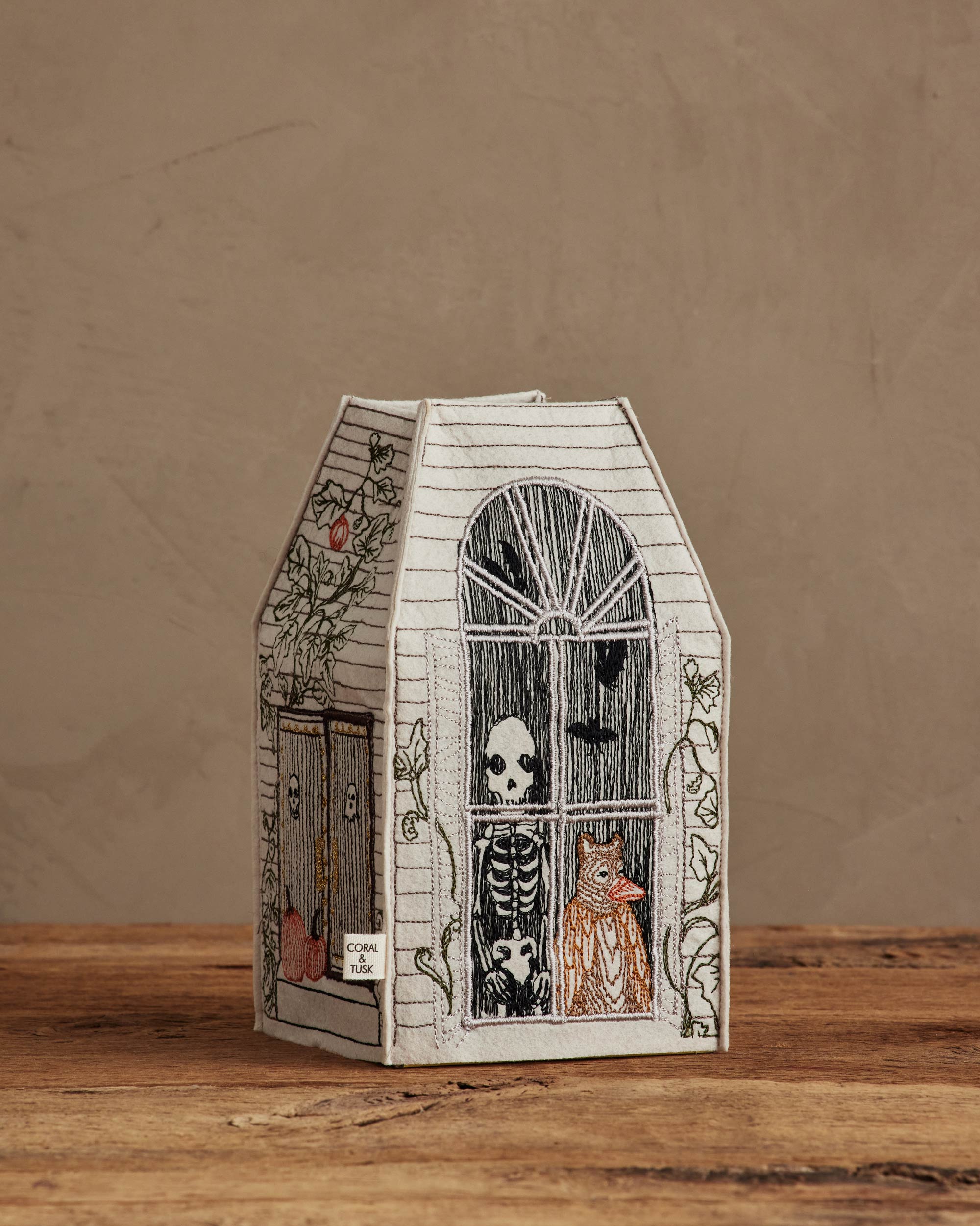 Haunted House Tissue Box Cover