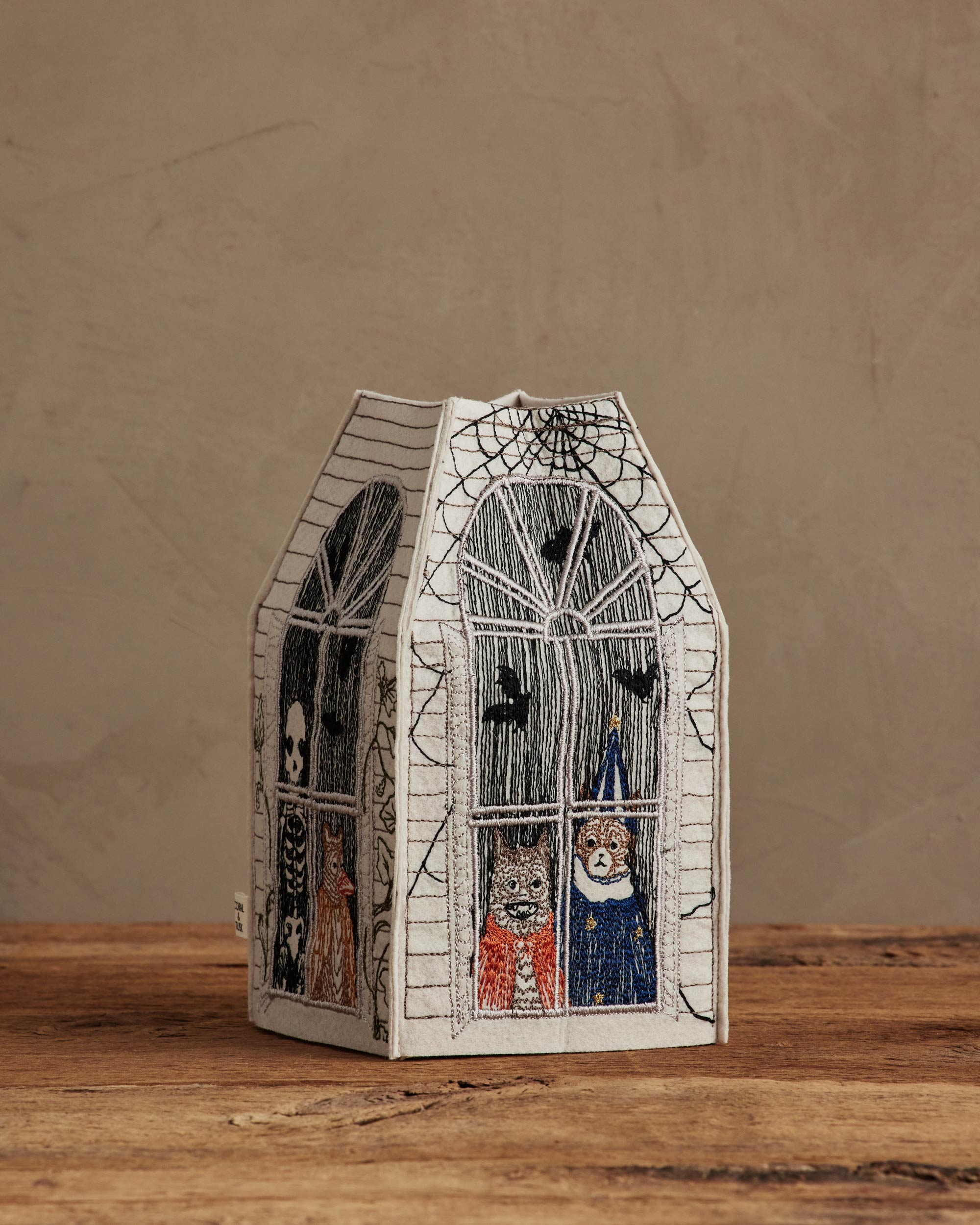 コーラルアンドタスク ハロウィン ティッシュボックスカバー Haunted House Tissue Box Cover | Coral & Tusk