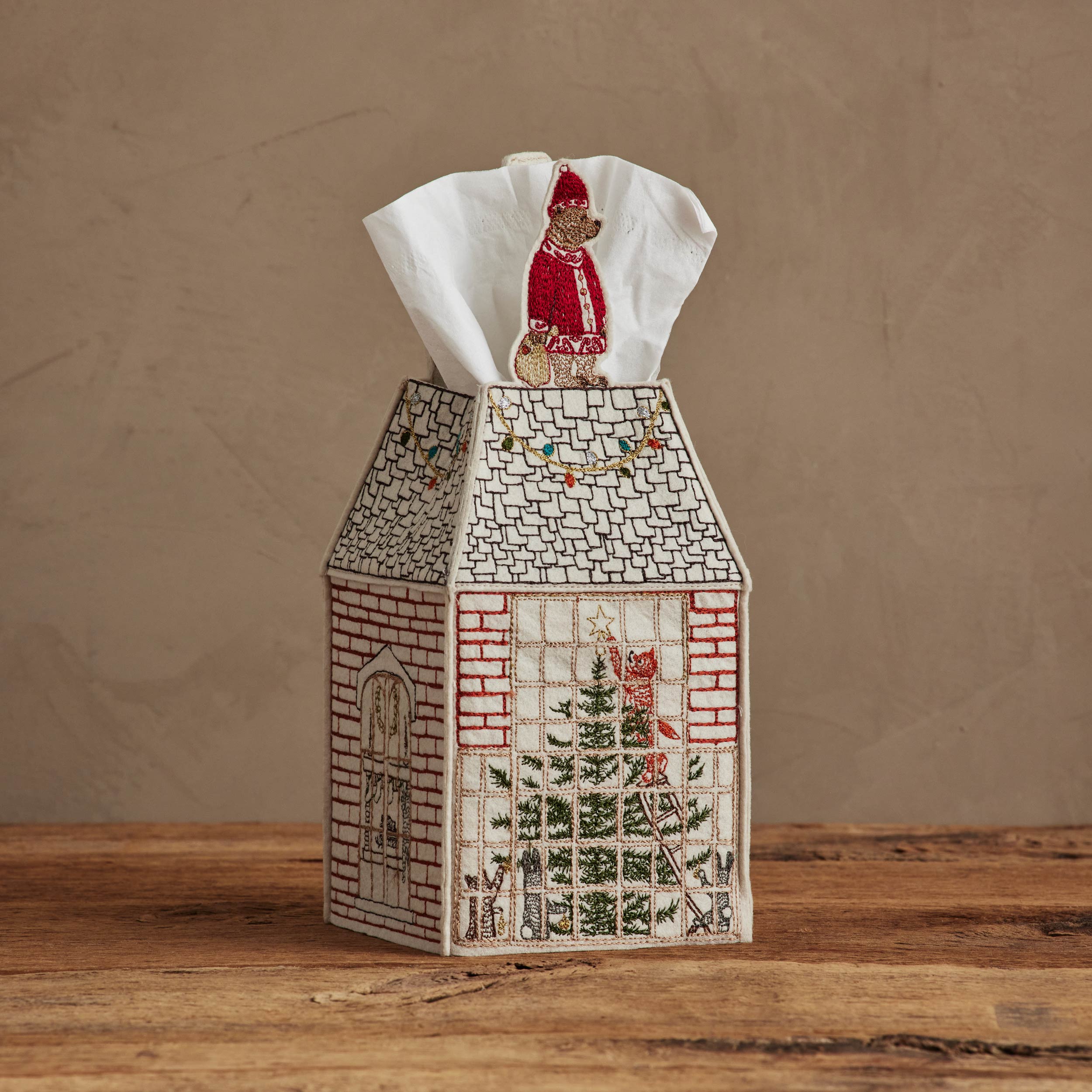 Home for the Holidays Tissue Box Cover