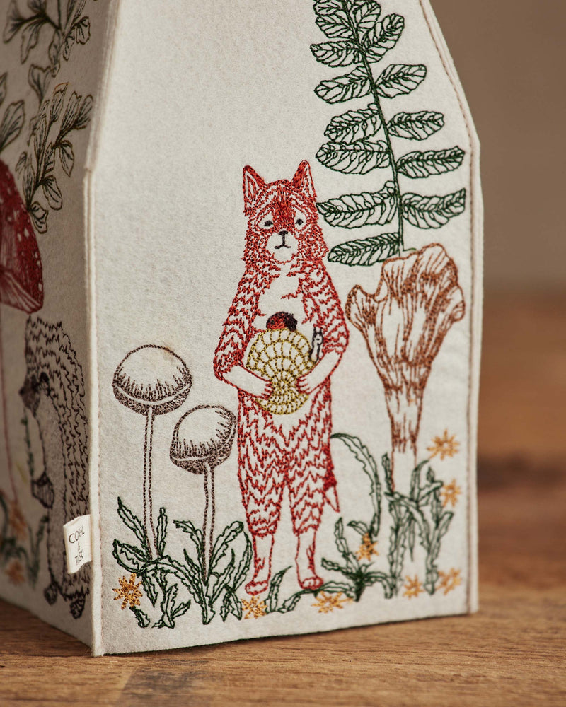 Coral&Tusk ティッシュボックスカバー 新品 きのことシダ Mushrooms and Ferns Tissue Box Cover | Coral & Tusk