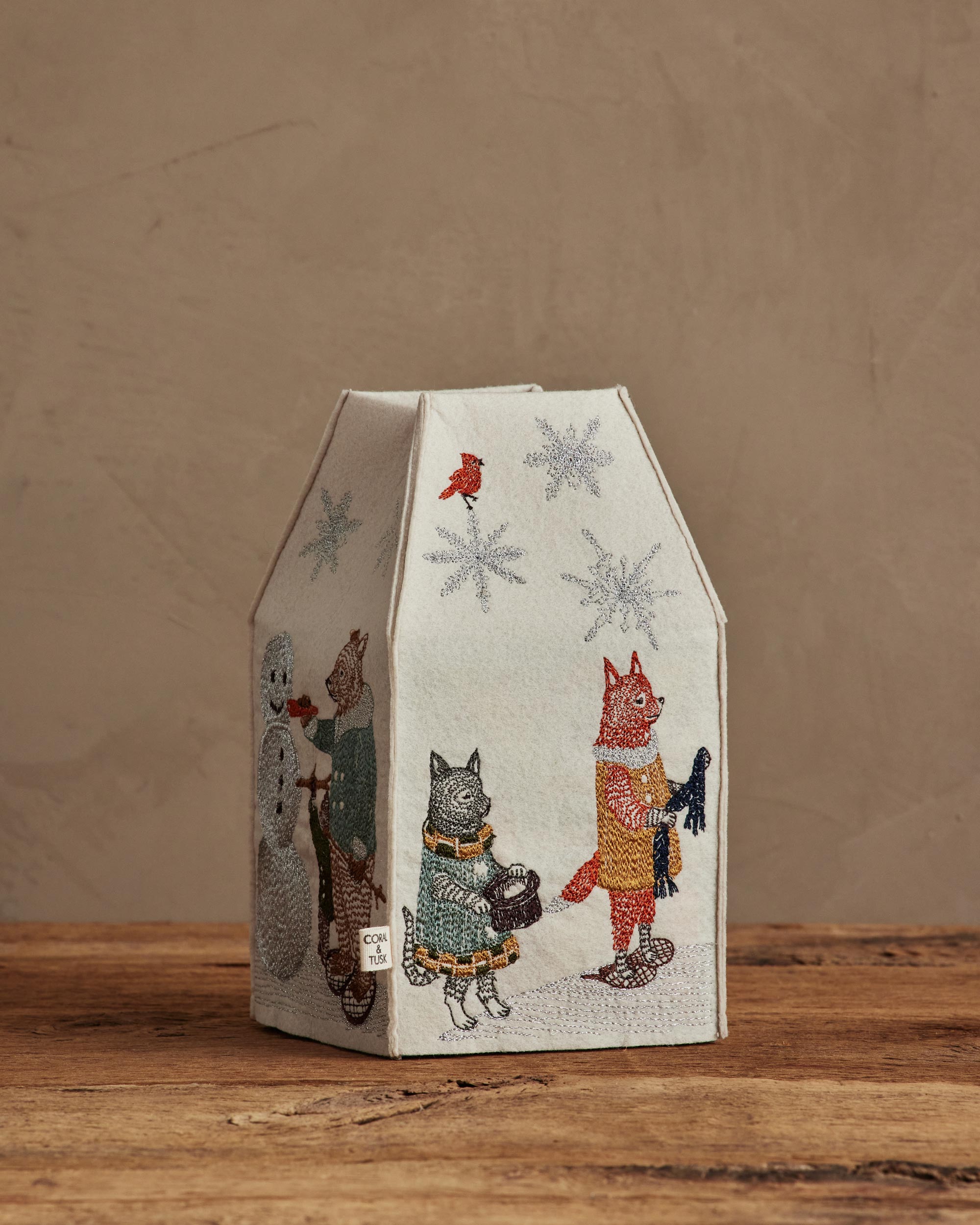Snow Day Tissue Box Cover
