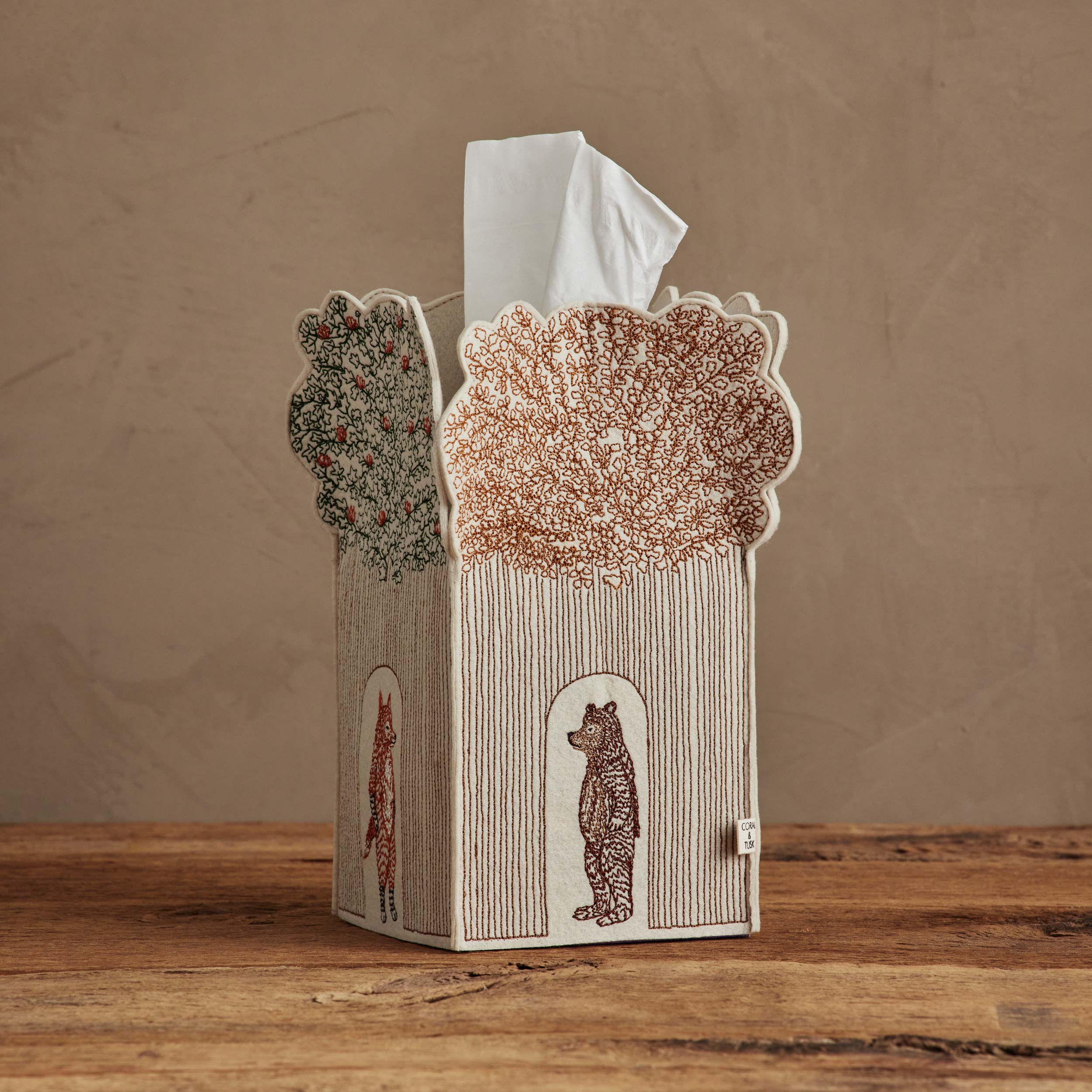 Treehouse Tissue Box Cover