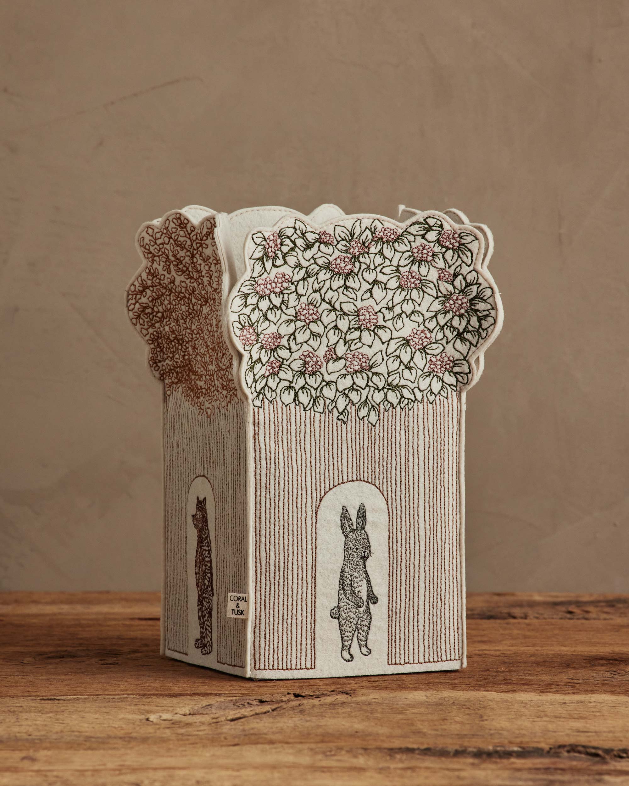 Treehouse Tissue Box Cover | Coral & Tusk