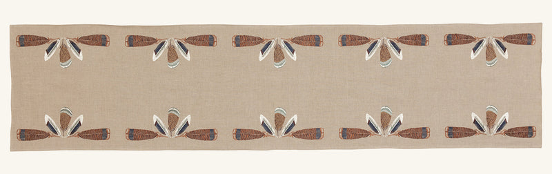 Turkey Feather Border Table Runner