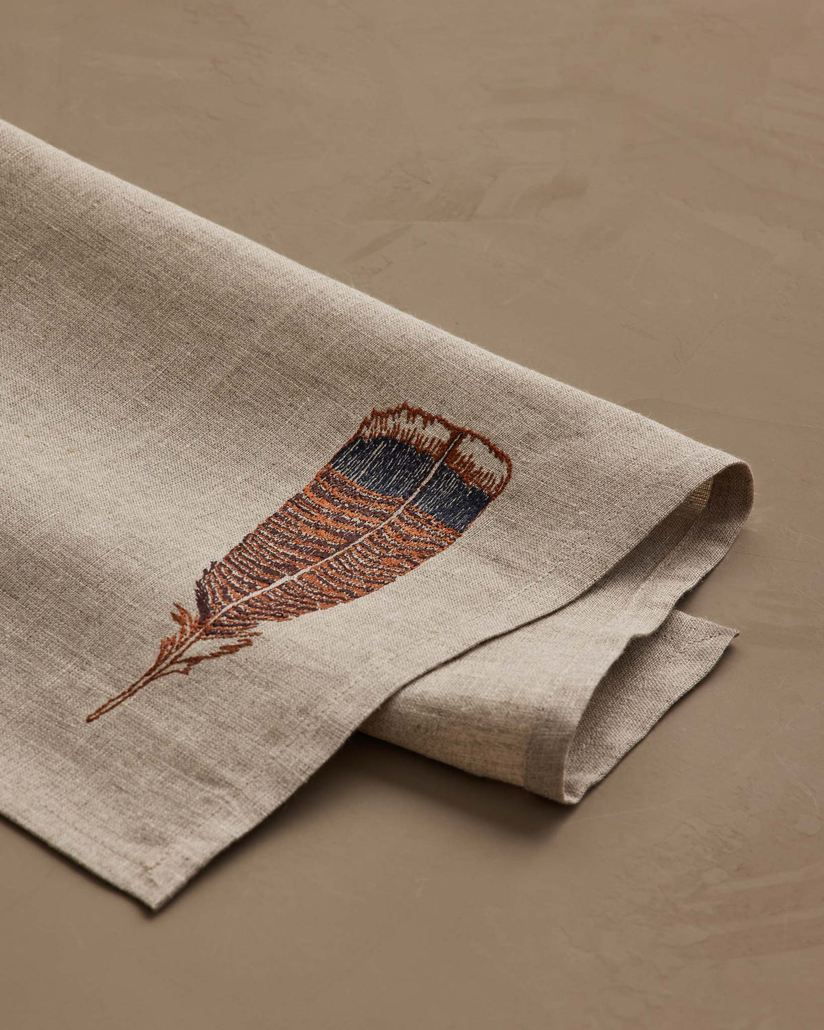 Turkey Feather Dinner Napkin