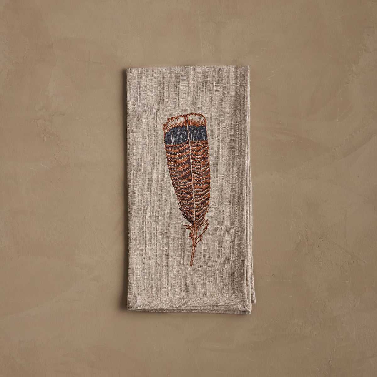 Turkey Feather Dinner Napkin