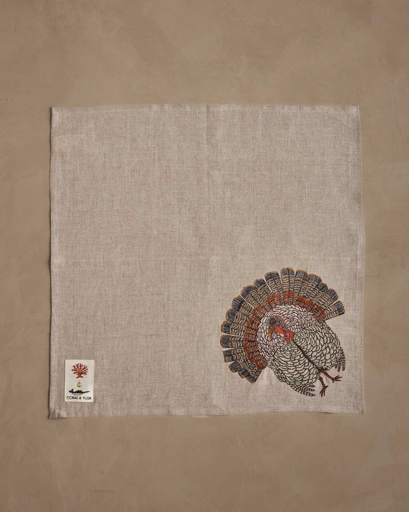 Wild Turkey Dinner Napkin