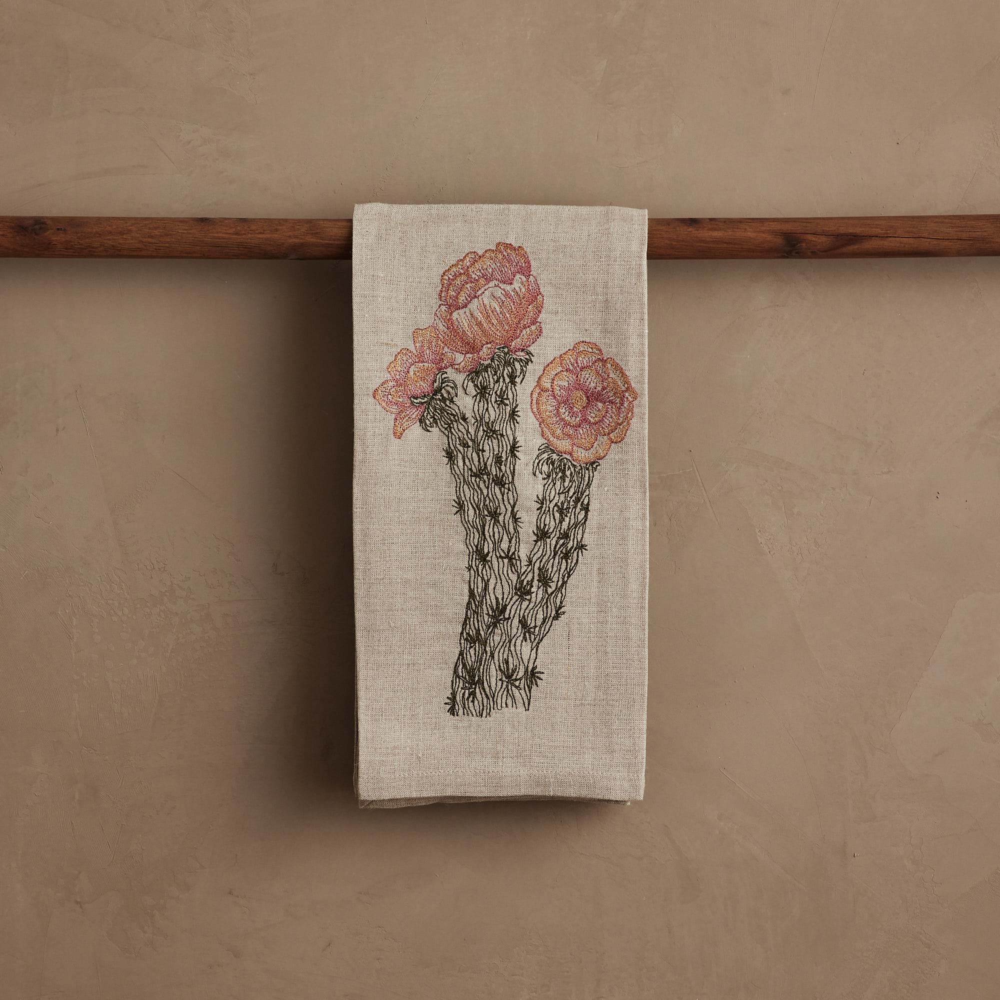 Cholla Cactus Bloom Tea Towel