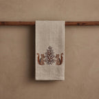Chipmunks with Pinecone Tea Towel