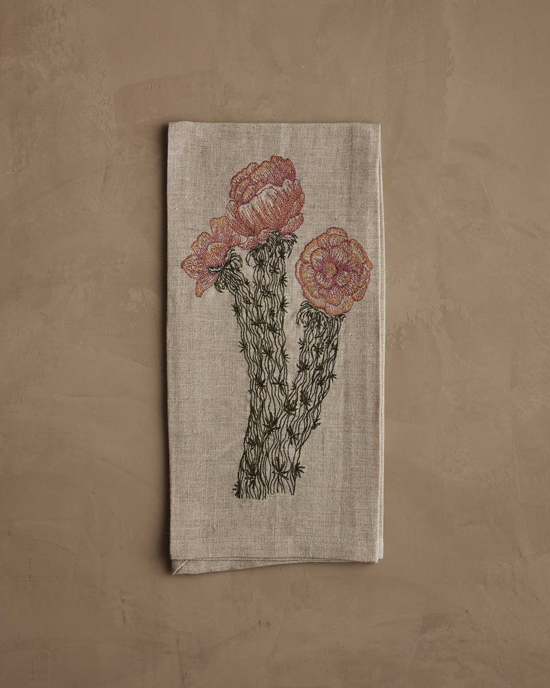 Cholla Cactus Bloom Tea Towel