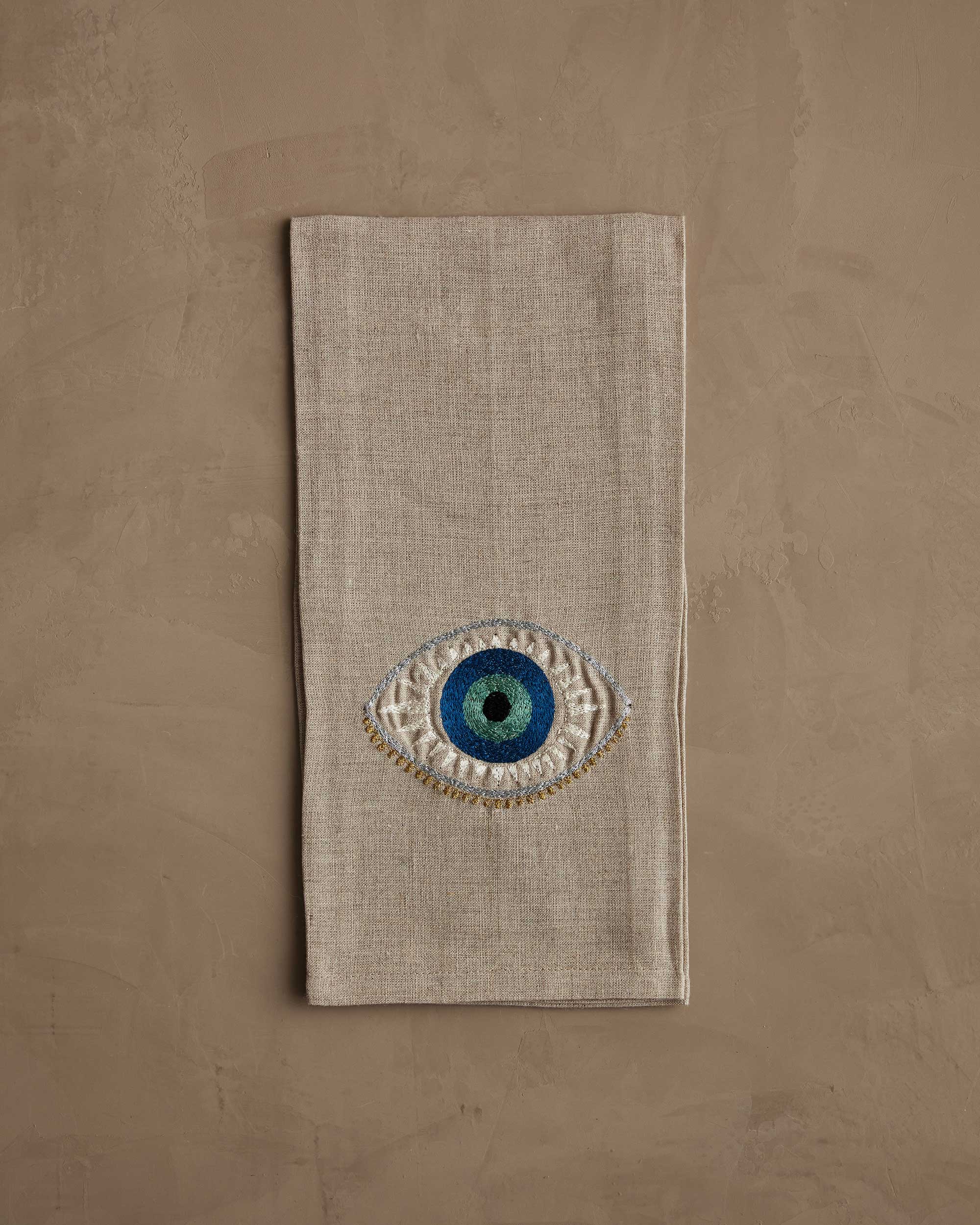 Evil Eye Tea Towel | Coral & Tusk