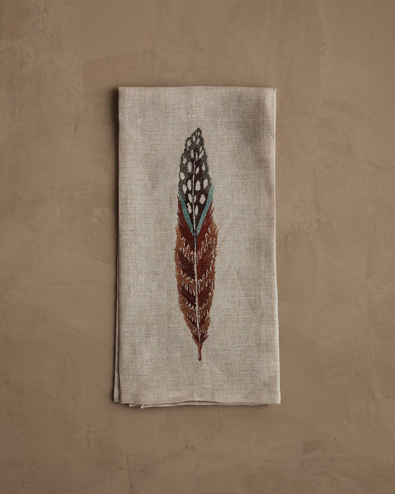 Fowl Feather Tea Towel
