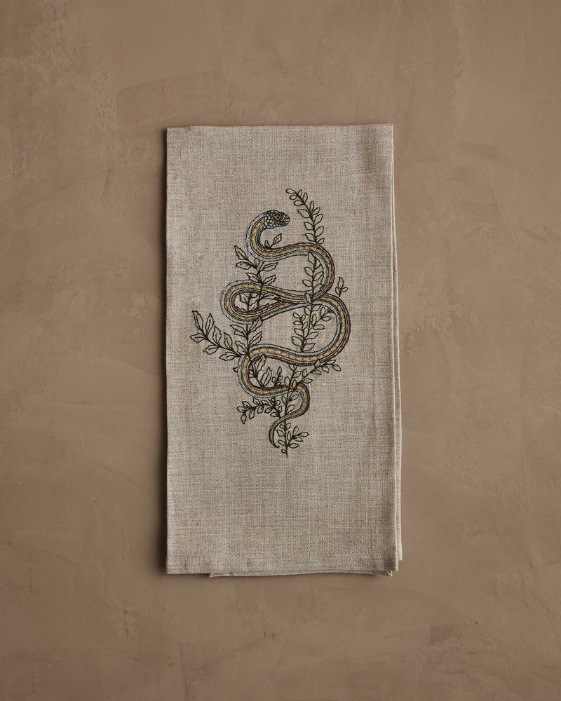 Garter Snake Tea Towel