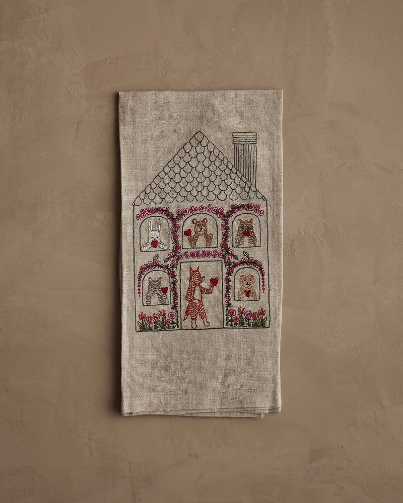 Home is Where the Heart is Tea Towel