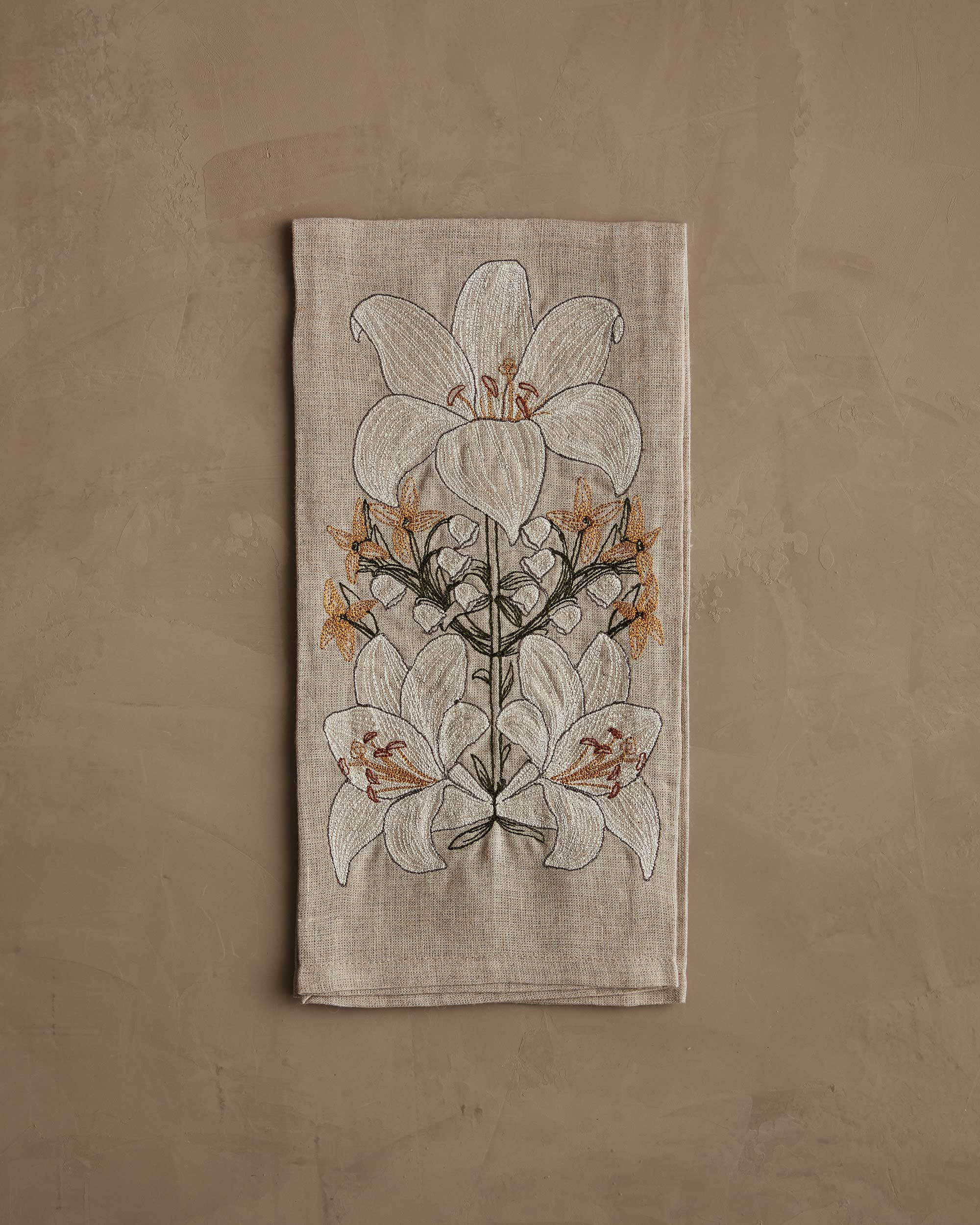 Lily Bouquet Tea Towel