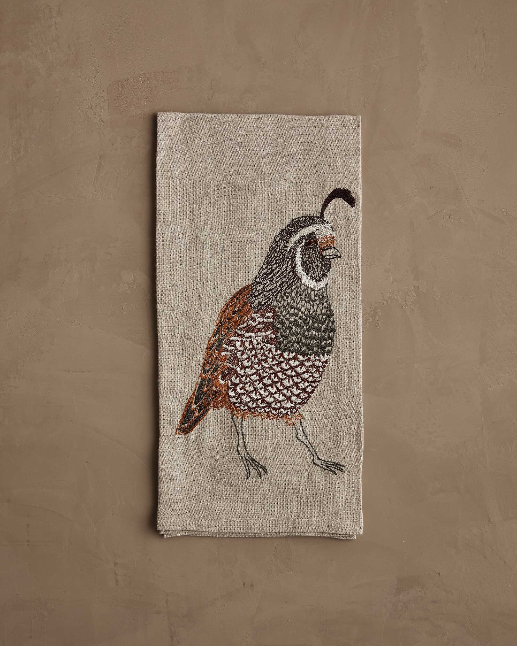 Quail Tea Towel