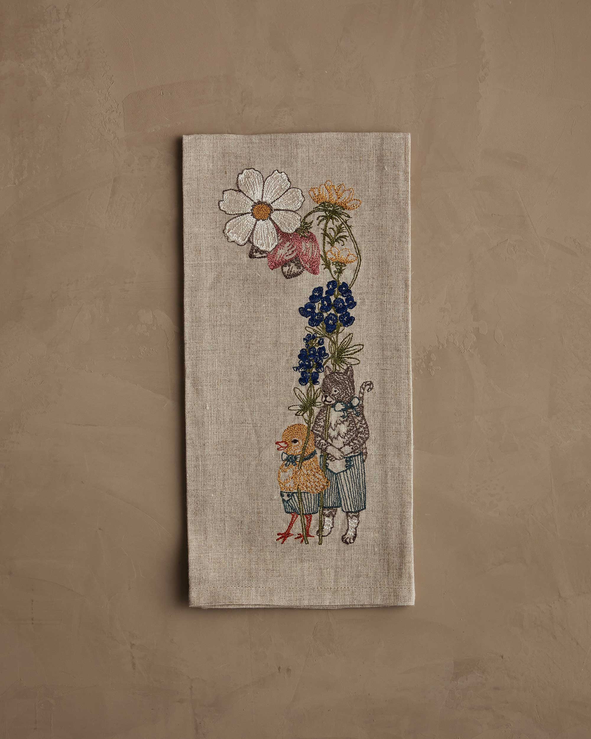 Spring Parade Bluebonnet Tea Towel