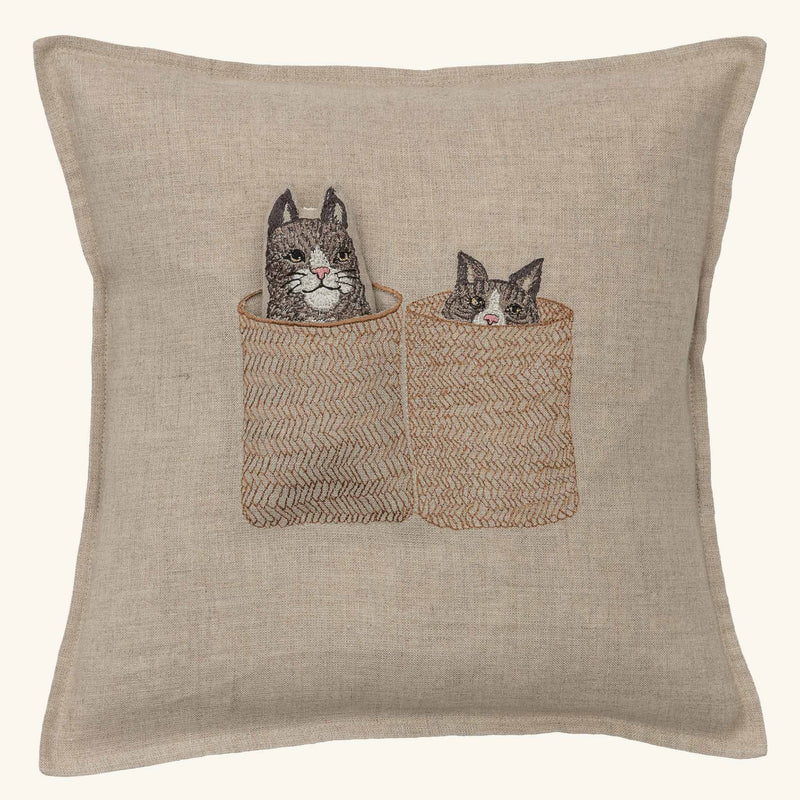 Basket Cats Pocket Pillow